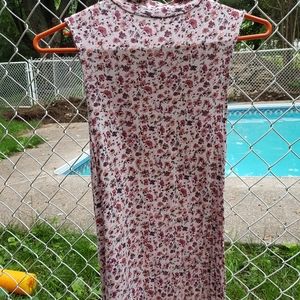 Floral turtle neck dress